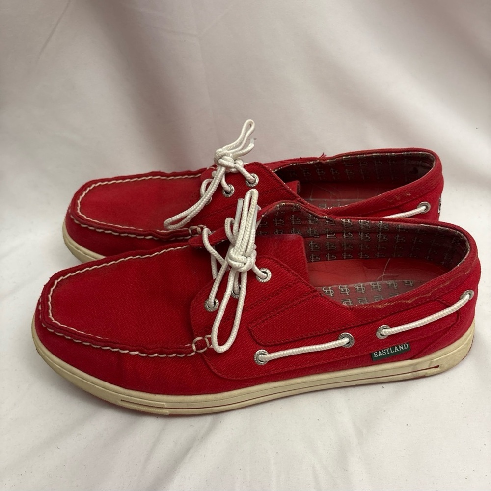 Eastland Men’s Boat Shoes Size 12 St. Louis Cardinals Theme Red MLB Baseball STL - Picture 9 of 16